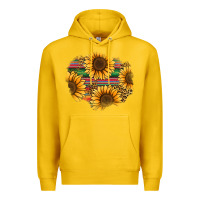 Lemon sunflower leopard serape patch Premium Hoodie - Jasminsmagicworld