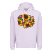 Lilac sunflower leopard serape patch Premium Hoodie - Jasminsmagicworld