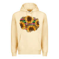 Pina Colada sunflower leopard serape patch Premium Hoodie - Jasminsmagicworld