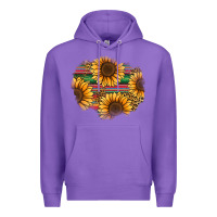 Purple sunflower leopard serape patch Premium Hoodie - Jasminsmagicworld