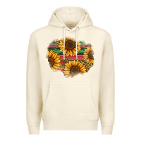 Sandshell sunflower leopard serape patch Premium Hoodie - Jasminsmagicworld