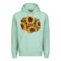 Seafoam sunflower leopard serape patch Premium Hoodie - Jasminsmagicworld
