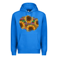 True Royal sunflower leopard serape patch Premium Hoodie - Jasminsmagicworld