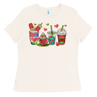 Bone watermelon summer coffee cups Ladies Tee - OliviaCreatesArt