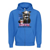 True Royal coffee because murder is wrong grumpy cat Zipper Hoodie - JahusDesignShop