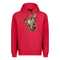 Cardinal percheron horse Premium Hoodie - LillyAllenDesigns