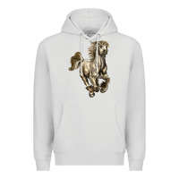 Dove Grey percheron horse Premium Hoodie - LillyAllenDesigns