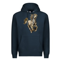 Navy percheron horse Premium Hoodie - LillyAllenDesigns