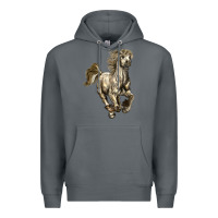 Rock percheron horse Premium Hoodie - LillyAllenDesigns