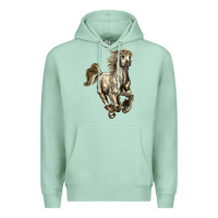 Seafoam percheron horse Premium Hoodie - LillyAllenDesigns