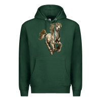 Sports Green percheron horse Premium Hoodie - LillyAllenDesigns