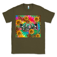 Army Green Mom rainbow sunflower Classic Tee - CowGirlArtShop