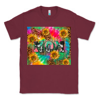 Burgundy Mom rainbow sunflower Classic Tee - CowGirlArtShop