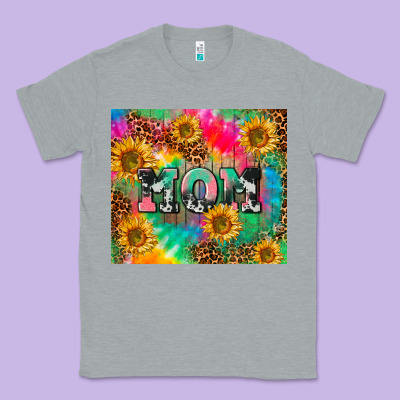 Mom Rainbow Sunflower Classic Tee Designed By Cowgirlartshop