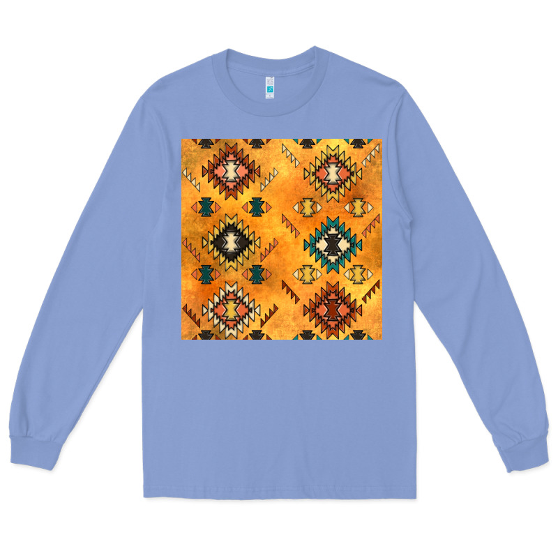 Native American Aztec Seamless Pattern 4 Long Sleeve Tee by BundleAndBundleShop | Teevron