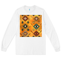 White native american aztec seamless pattern 4 Long Sleeve Tee - BundleAndBundleShop