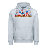 Heather Grey fourth of july popsicle Urban Hoodie - RanaPortraitStore