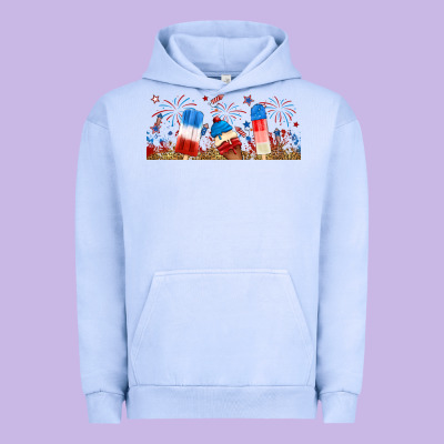 Fourth Of July Popsicle Urban Hoodie Designed By Ranaportraitstore