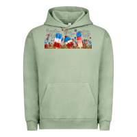 Pigment Oil Green fourth of july popsicle Urban Hoodie - RanaPortraitStore