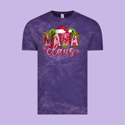 Pink Christmas Mama Claus Vintage Tee Designed By Fadigitalartstudio