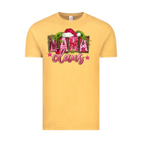 Vintage Mustard Pink Christmas Mama Claus Vintage Tee - FaDigitalArtStudio