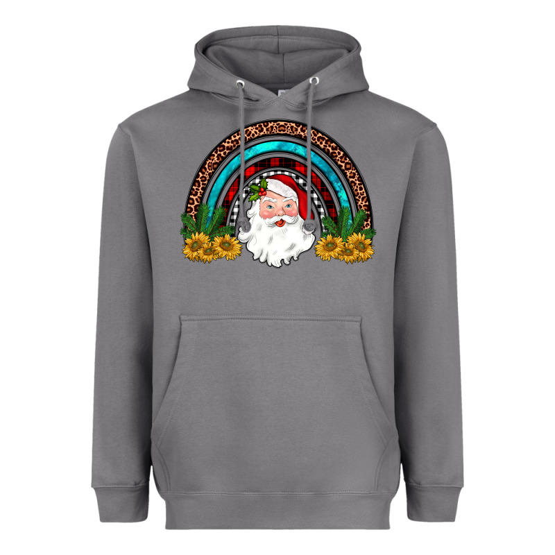 Santa Rainbow Heavyweight Hoodie by JahusDesignShop | Teevron