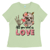 Matcha Skull all you need is love Ladies Tee - FaDigitalArtStudio