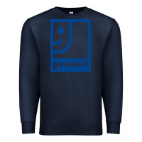 Navy Goodwill Premium Sweatshirt - maiPhamDesign