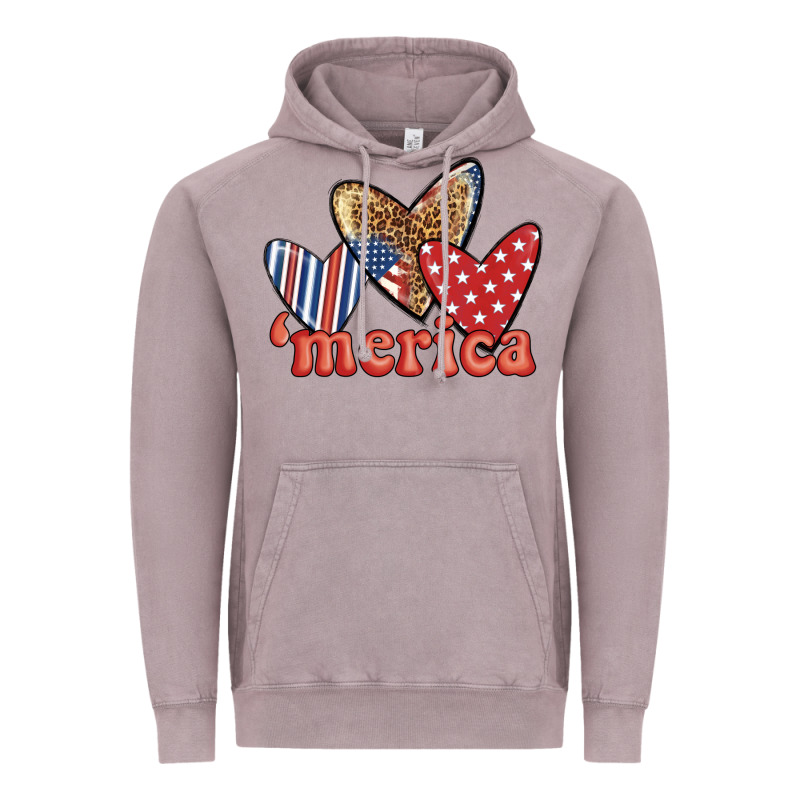 Merica 4th Of July Hearts Vintage Hoodie by BundleAndBundleShop | Teevron