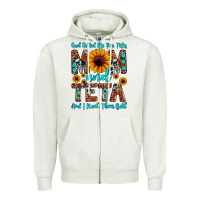 Oatmeal Heather god gifted me two titles mom and teta and i rock t Zipper Hoodie - JahusDesignShop