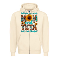 Sandshell god gifted me two titles mom and teta and i rock t Zipper Hoodie - JahusDesignShop