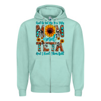 Seafoam god gifted me two titles mom and teta and i rock t Zipper Hoodie - JahusDesignShop