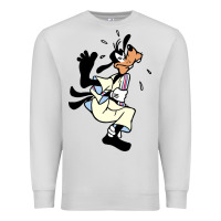 Dove Grey day gift for cartoon goofy character Premium Sweatshirt - maiPhamDesign
