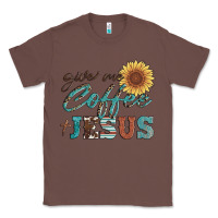 Chestnut give me coffee and jesus Classic Tee - Artiststas