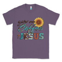 Lavender give me coffee and jesus Classic Tee - Artiststas