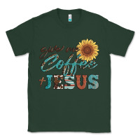Sports Green give me coffee and jesus Classic Tee - Artiststas