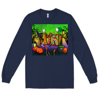 Navy halloween mini tumbler Long Sleeve Tee - BundleAndBundleShop