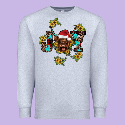 Joy Sunflower Premium Sweatshirt Designed By Jahusdesignshop