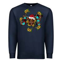 Navy joy Sunflower Premium Sweatshirt - JahusDesignShop