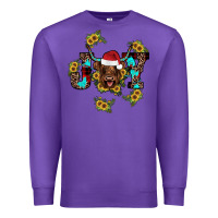 Purple joy Sunflower Premium Sweatshirt - JahusDesignShop