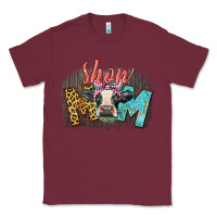Burgundy Show mom cow Classic Tee - CowGirlArtShop