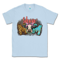 Dusty Blue Show mom cow Classic Tee - CowGirlArtShop
