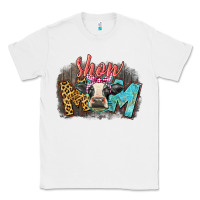White Show mom cow Classic Tee - CowGirlArtShop