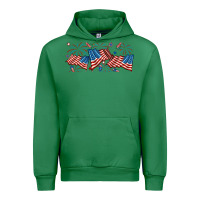 Emerald fourth of july american flag Urban Hoodie - RanaPortraitStore