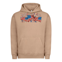 Pigment Burro fourth of july american flag Urban Hoodie - RanaPortraitStore