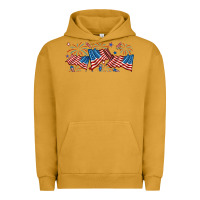 Pigment Peanut Butter fourth of july american flag Urban Hoodie - RanaPortraitStore