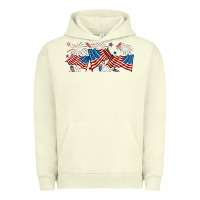 Pigment Pistachio fourth of july american flag Urban Hoodie - RanaPortraitStore