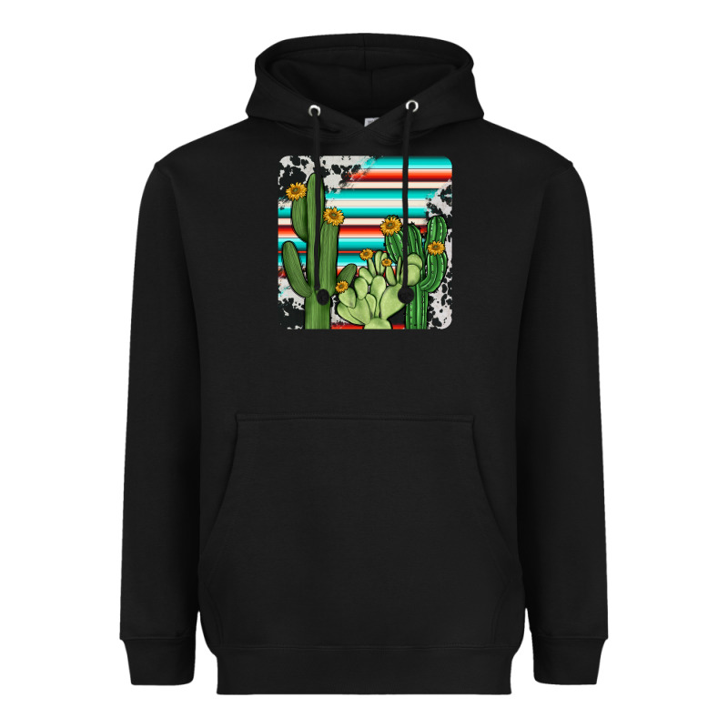 Cactus Cowhide Coaster Heavyweight Hoodie by JahusDesignShop | Teevron