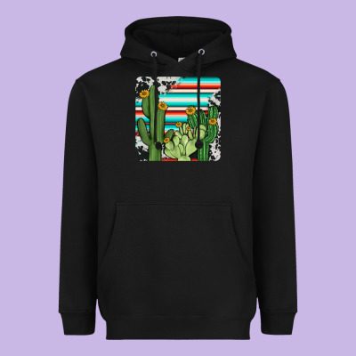 Cactus Cowhide Coaster Heavyweight Hoodie Designed By Jahusdesignshop