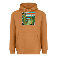 Meerkat cactus cowhide coaster Heavyweight Hoodie - JahusDesignShop